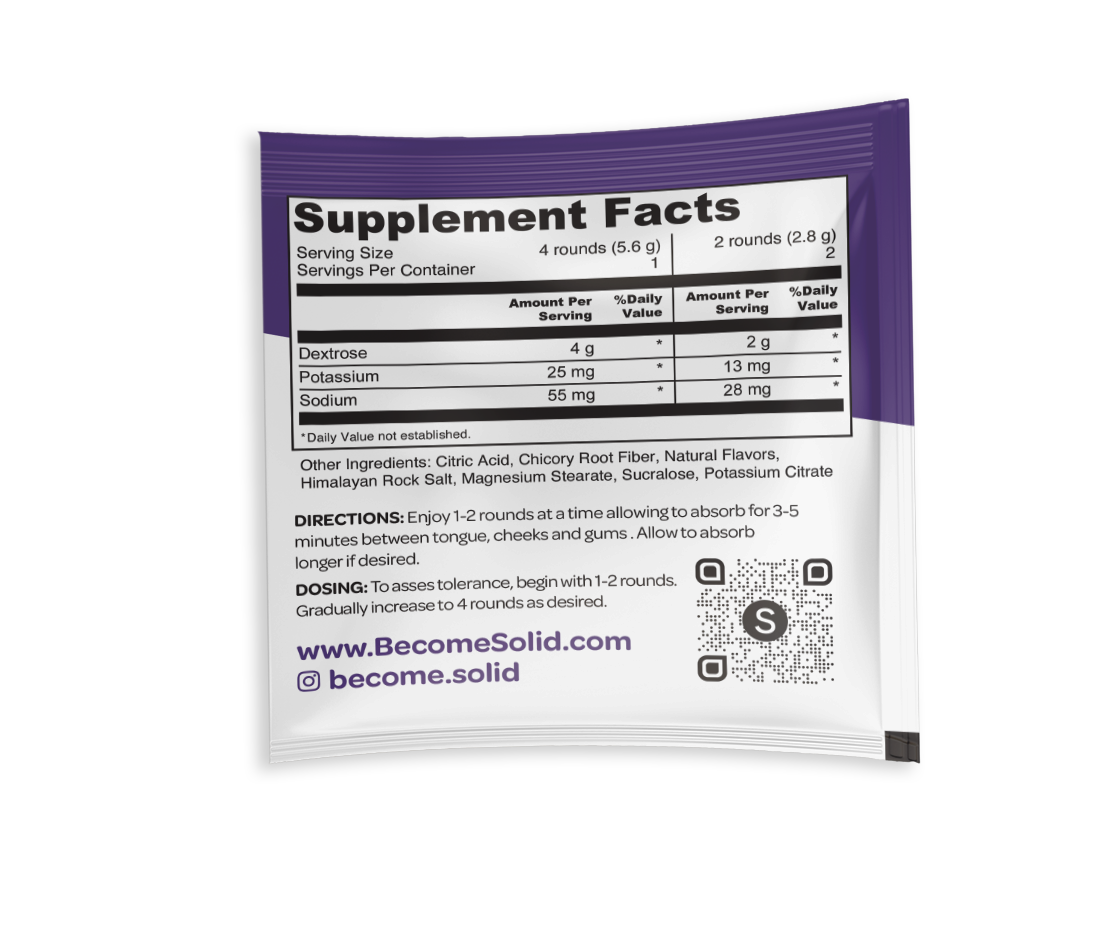 Solid Electrolyte Dissolvable Tablets
