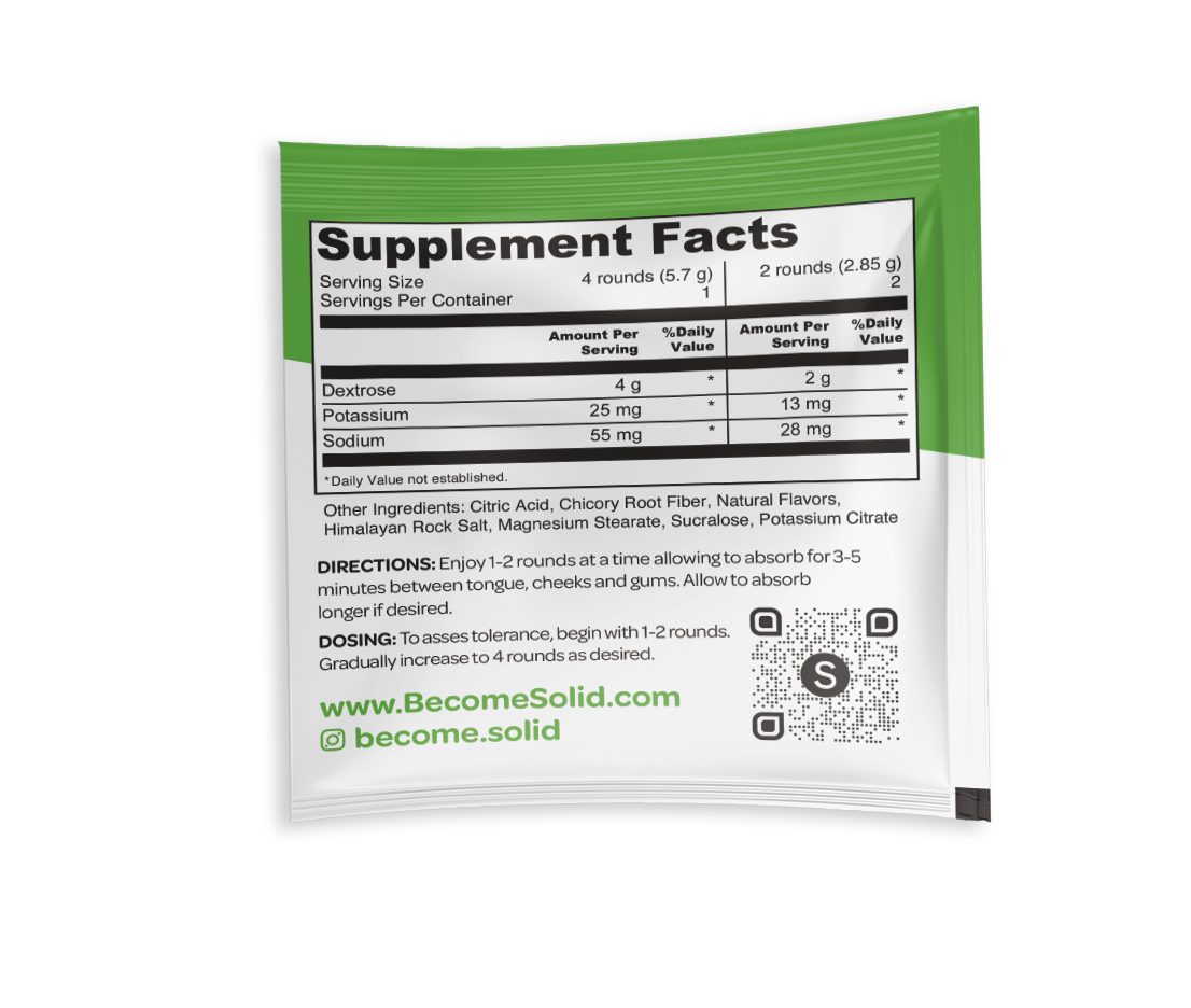 Solid Electrolyte Dissolvable Tablets