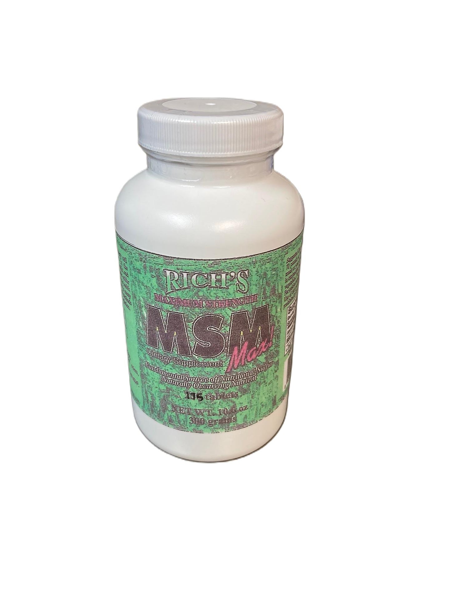 Rich's MSM 1200 Mg. Maximum Strength Tablets
