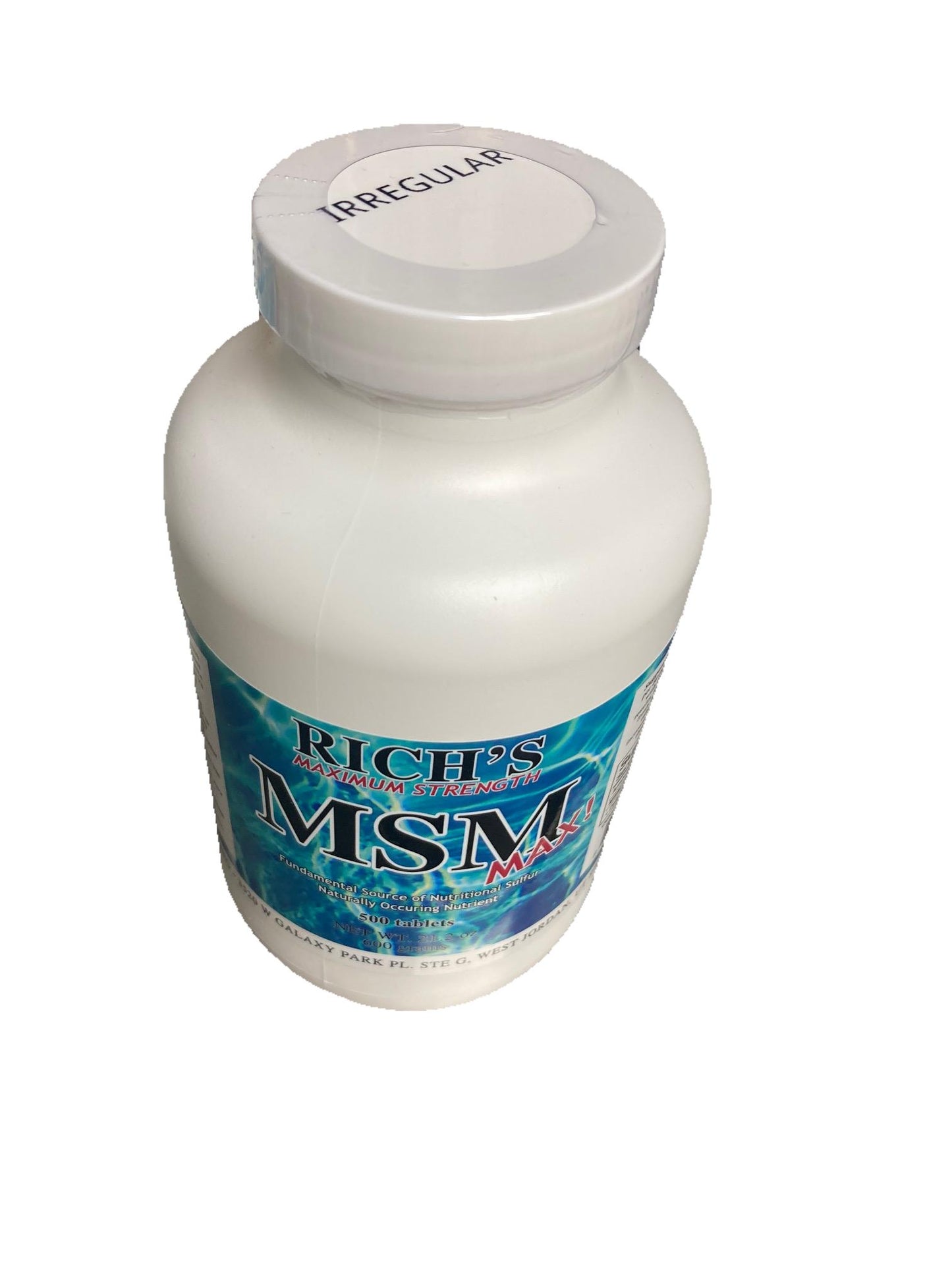 Rich's MSM 1200 Mg. Maximum Strength Tablets