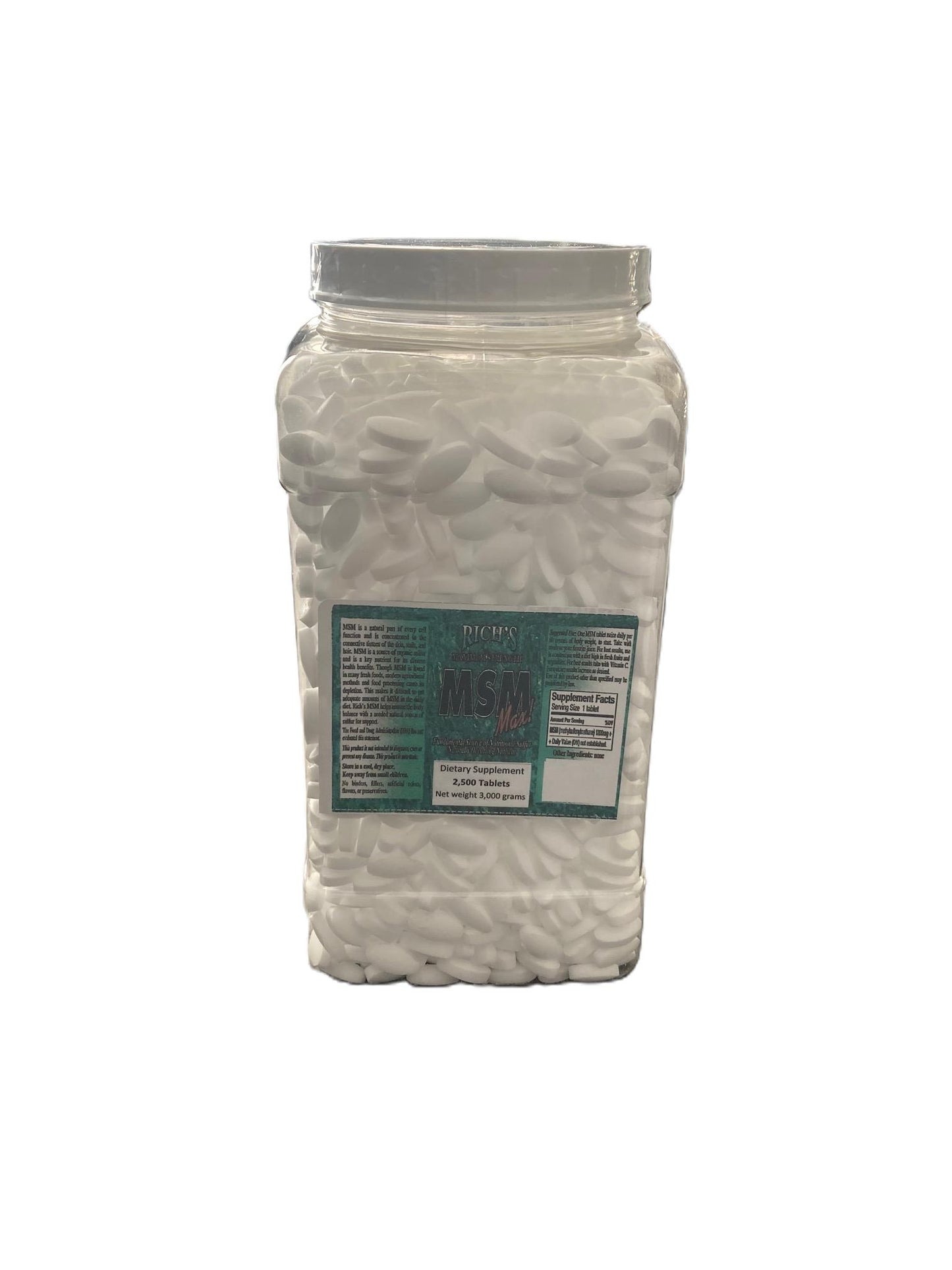 Rich's MSM 1200 Mg. Maximum Strength Tablets